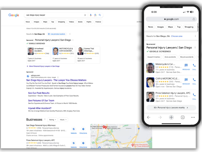LSA Ads for Personal Injury Lawyers: Reaching Out to Leads in Targeted Locations