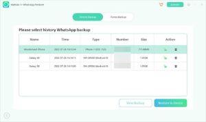watsgo guide - select whatsapp backup