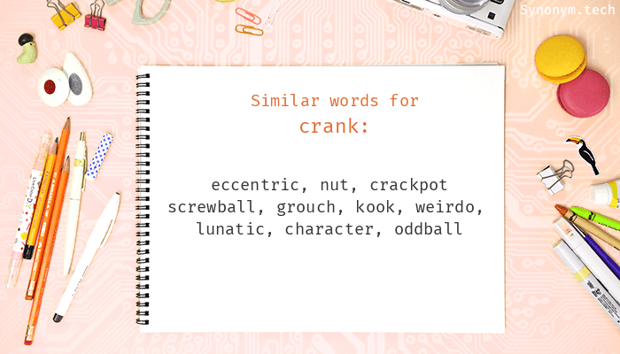 Synonym for Cranked Through