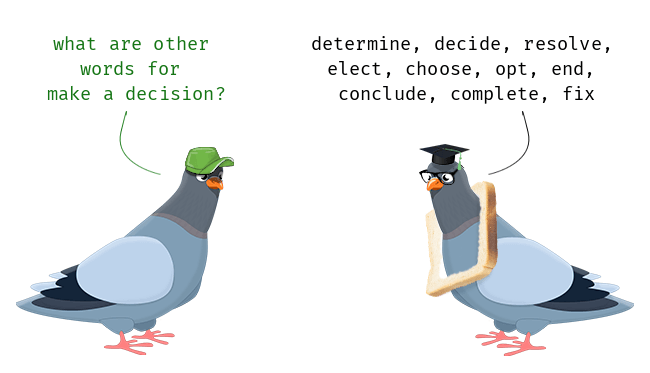Making A Decision Synonym