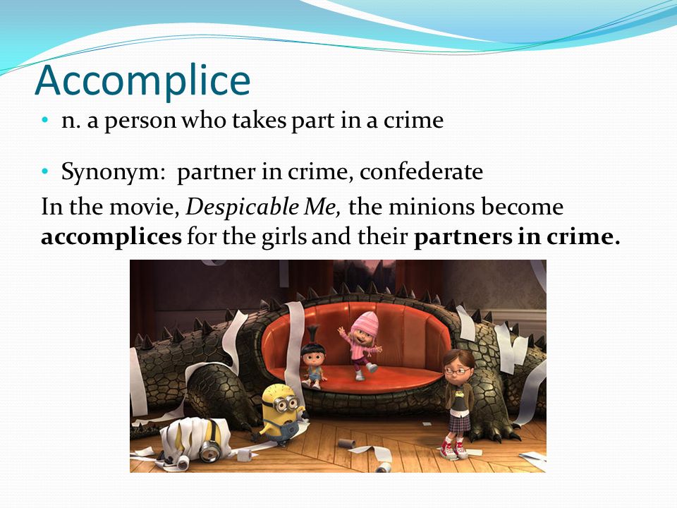 Partner in Crime Synonym